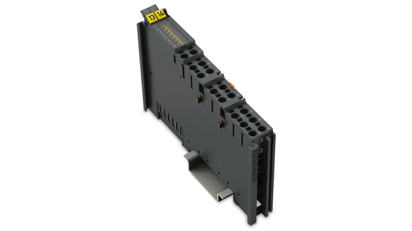Modulo di ingresso digitale Wago 750-1416/040-000, 8 canali, alimentazione 24 V c.c., montaggio su guida DIN 35.