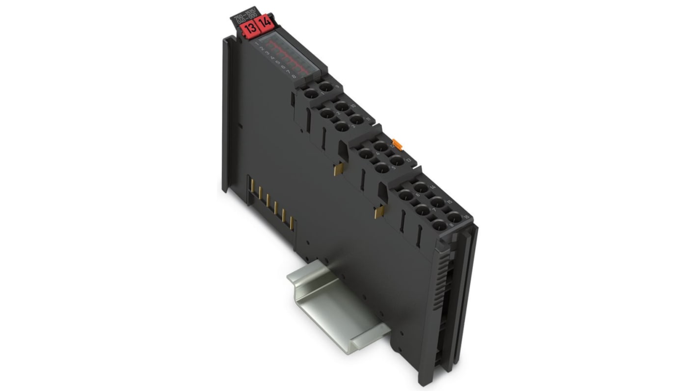 Modulo di uscita digitale Wago 750-1515/040-000, 8 canali, montaggio su guida DIN, alimentazione 24 V c.c., conforme a RoHS.