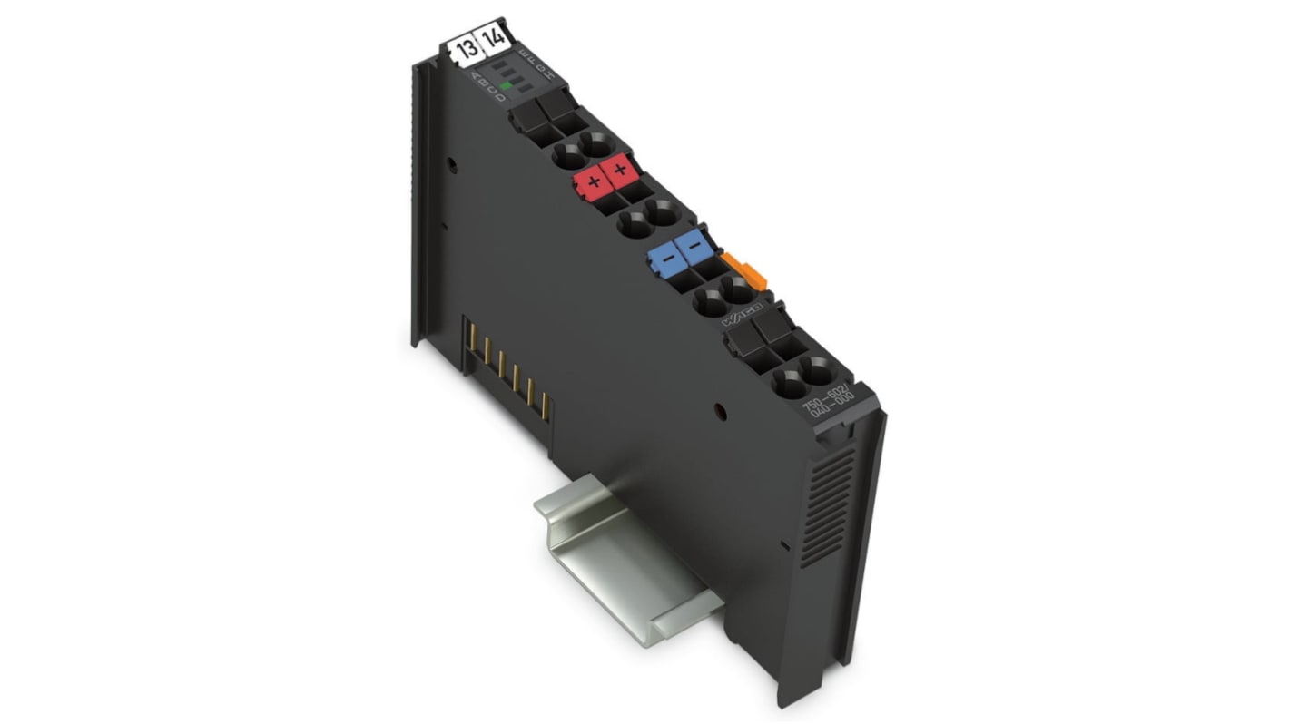 Modulo I/O Wago 75060204000, alimentazione 24 V c.c., corrente massima 10 A, progettato per configurazioni di sistema.