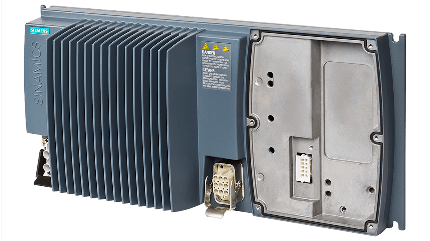 Inverter trifase Siemens 6SL3525-0PE175AA1, potenza 0,75 kW, tensione 400 V, grado di protezione IP65.