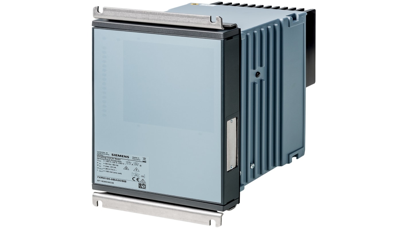 Interruttore automatico motore Siemens 7XR8100-0CA00, per protezione da guasti di messa a terra, montaggio a pannello.