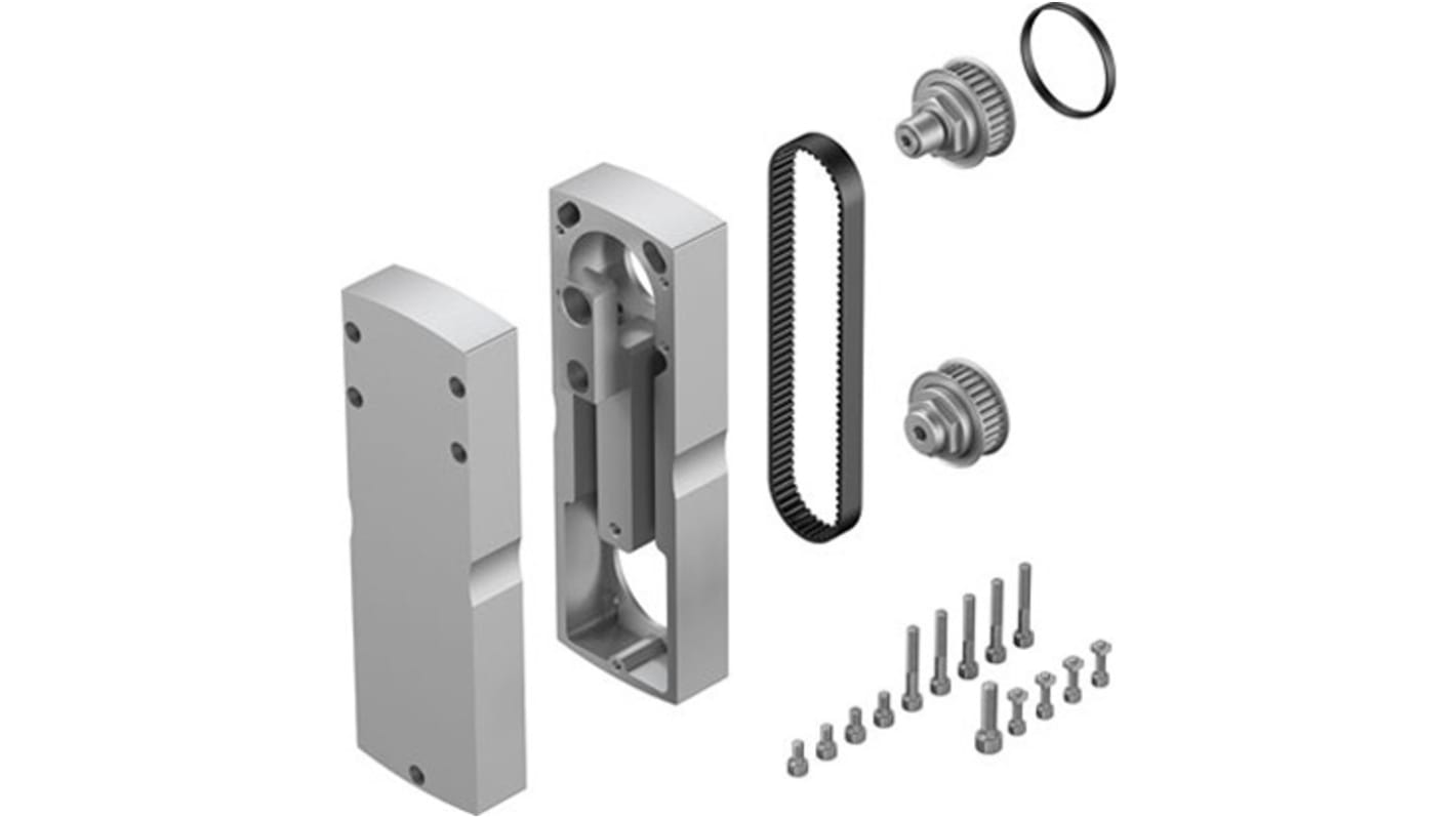 Kit di montaggio Festo EAMM-U-86-S62-60G-177 per azionamenti elettromeccanici, misura 86, grado di protezione IP40.