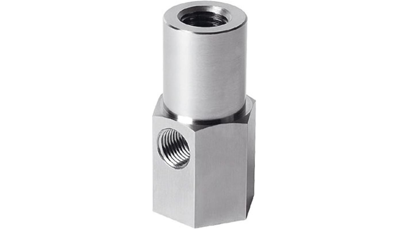 Ventosa M20 Festo ESH-HB-6-G, supporto per tazza di aspirazione, volume 7,25 cm3, montaggio verticale, porta di aspirazione laterale.