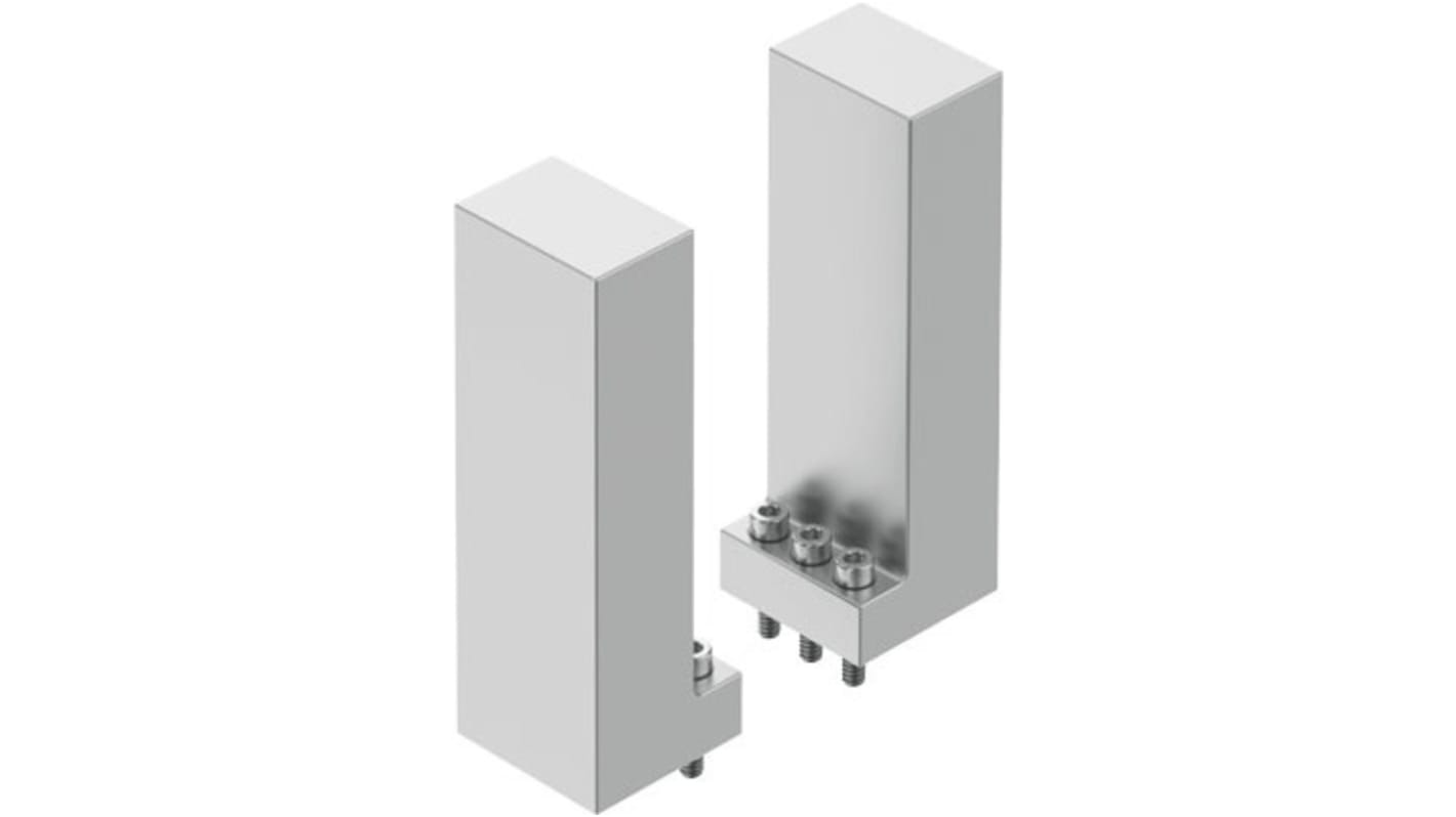 Pinza pneumatica Festo BUB-HGPL-40, azione a doppio effetto, presa parallela, montaggio con foro passante, max 8 bar.