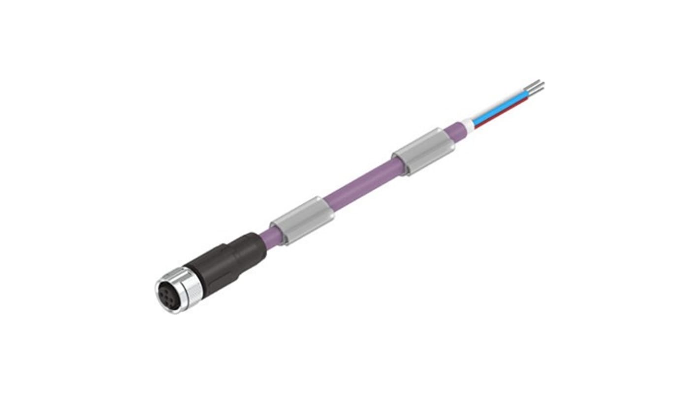 Cavo di connessione Festo NEBC-M12G5-ES-5-LE5-CO, per protocolli CANopen e DeviceNet, tensione 0-30 V cc, grado di protezione IP66/IP67.