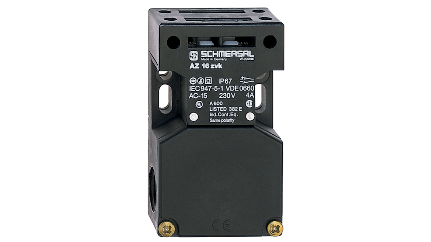 Schmersal AZ1602ZVK-M20, interruttore di interblocco di sicurezza a chiave con 2NC/1NA, contenitore in termoplastico rinforzato.