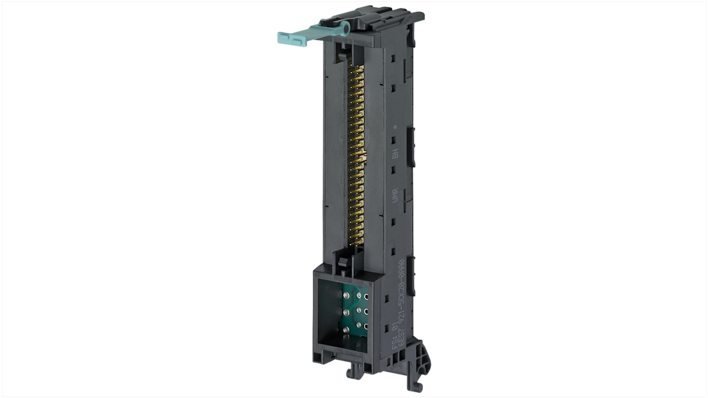 Connettore anteriore Siemens 6ES7921-5CK20-0AA0 per moduli I/O analogici, IDC 1x50 poli, tensione 24 V, compatibile con SIMATIC.