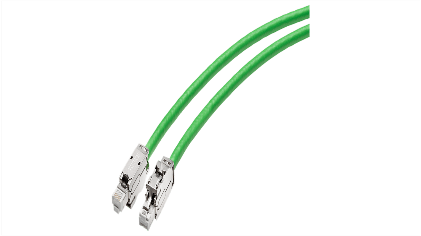 Cavo di connessione Siemens 6XV1878-5BN30 per stazioni Ethernet, lunghezza 30 metri, con connettori RJ45 su entrambe le estremità.