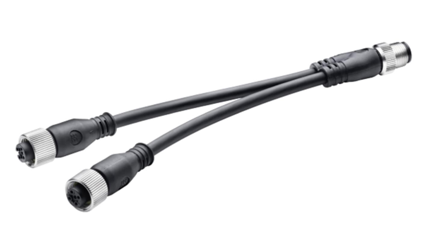 Cavo Siemens 6ES7194-6KC00-0XA0 per I/O distribuiti, lunghezza 200 mm, presa M12 a 8 pin, grado di protezione IP 65/67.