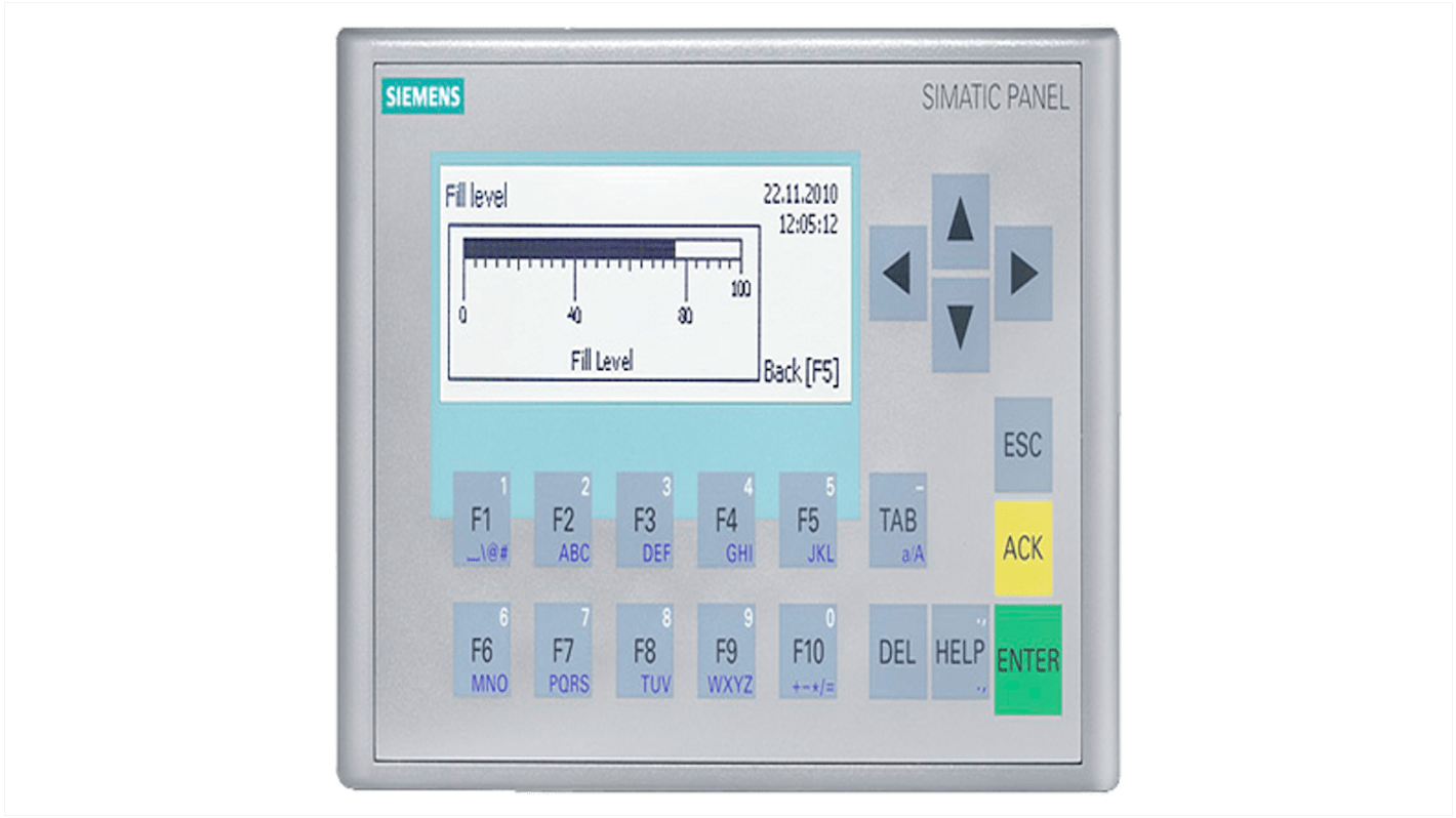 Siemens 6AG2647-0AH11-1AX1, modulo display HMI KP300, 12" TFT, interfaccia PROFINET, touch/key, processore RISC 32 bit.