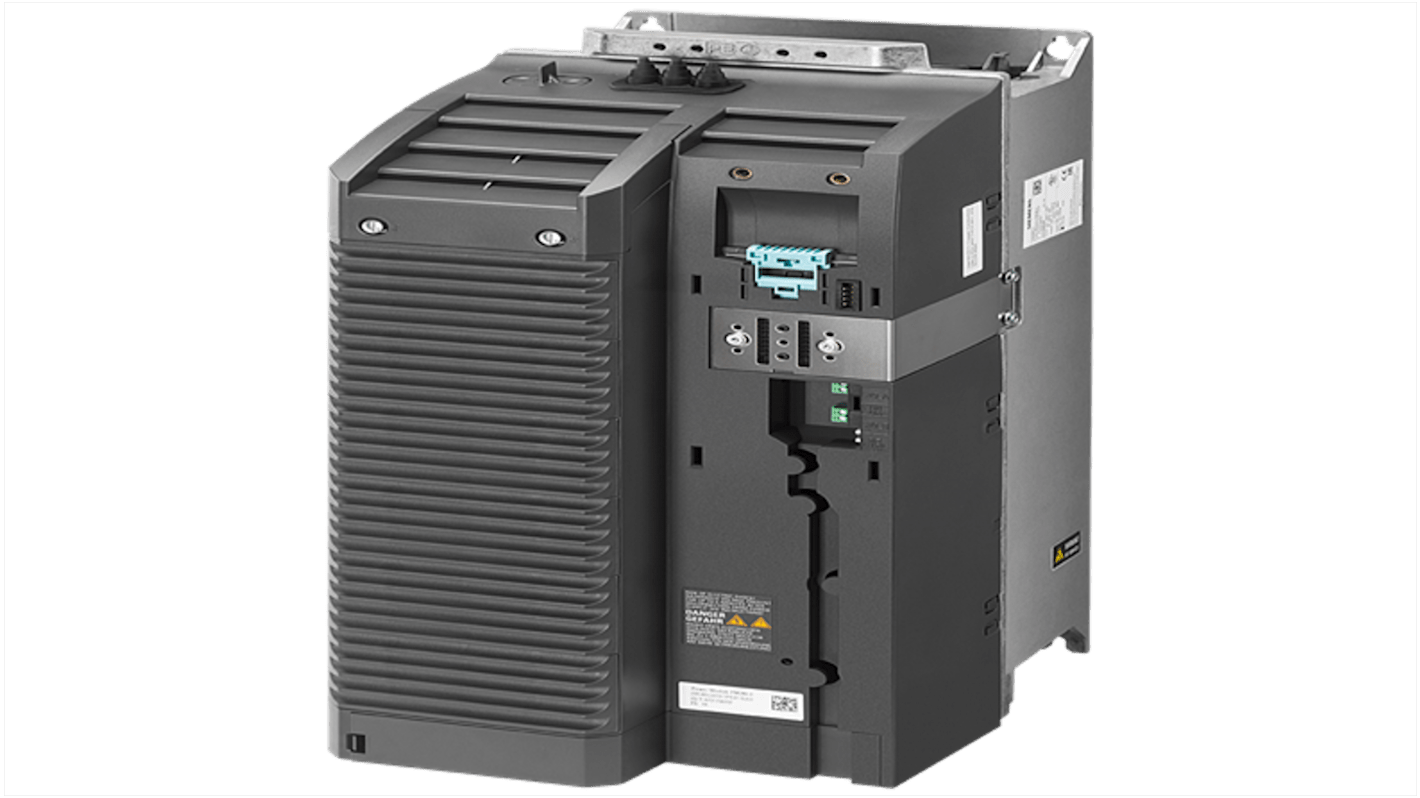 Modulo di alimentazione Siemens 6SL3210-1PH23-5AL0, PM240, 3 fasi AC, 690 V, raffreddamento ad aria, protezione IP20.