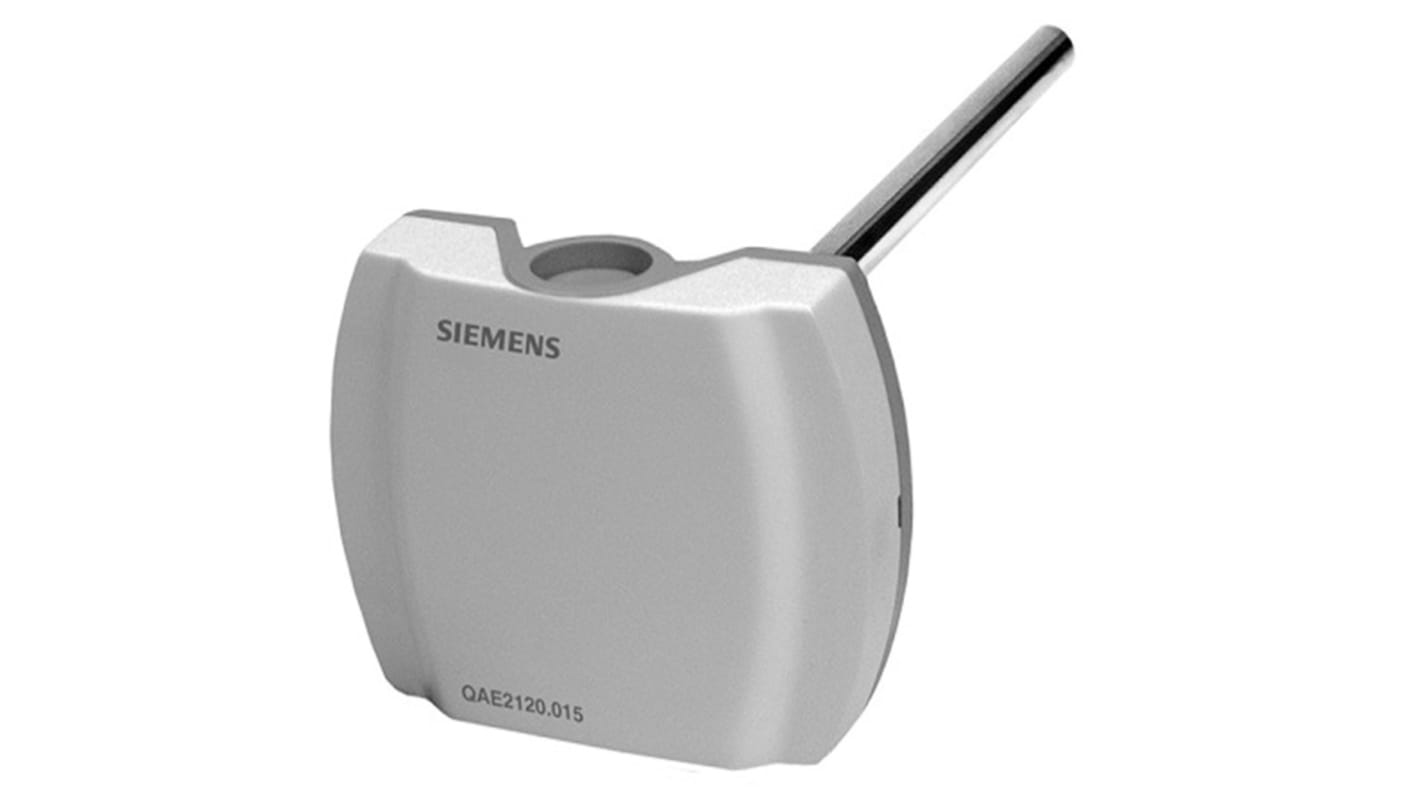 Sensore di temperatura PT1000 Siemens BPZ:QAE2112.010, a immersione, -30°C/+130°C, lunghezza 100 mm, per impianti di ventilazione.