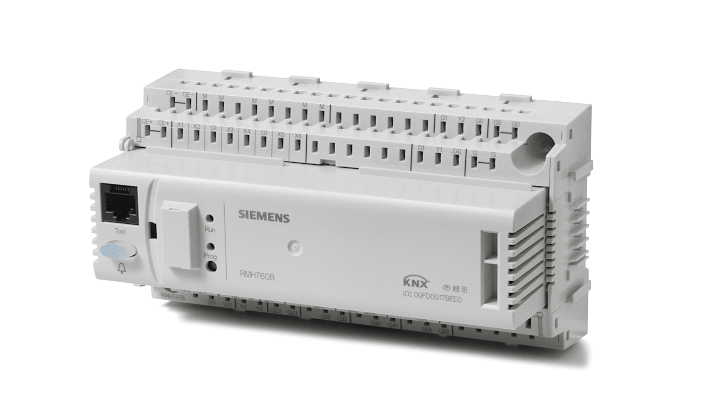 Controller digitale Siemens BPZ:RMH760B-1, 6 ingressi, 7 uscite, montaggio a parete, dimensioni 173 x 80 x 90 mm.