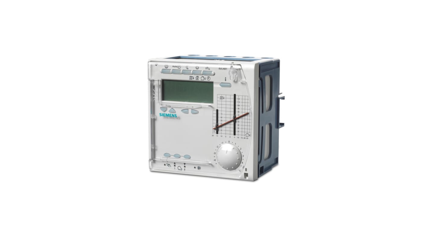 Siemens BPZ:RVL481, regolatore multifunzionale per riscaldamento, 230 V AC, 13 ingressi, 10 uscite, protezione antigelo.