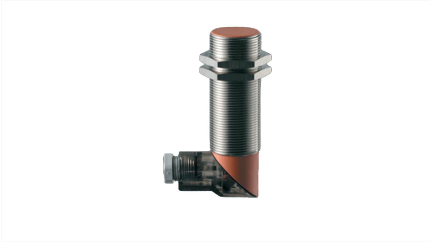 Sensore di prossimità induttivo cilindrico Schmersal IFL 10-30-10/01YG, M30 x 1.5, rilevamento 10 mm, IP65, alimentazione 15-250 V AC.