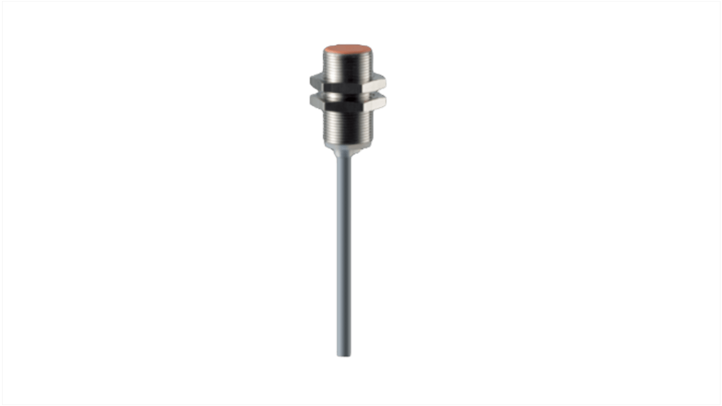 Sensore di prossimità induttivo cilindrico Schmersal IFL 5-18M-10P, PNP, M8, rilevamento 5 mm, IP67, alimentazione 10-30 V CC.
