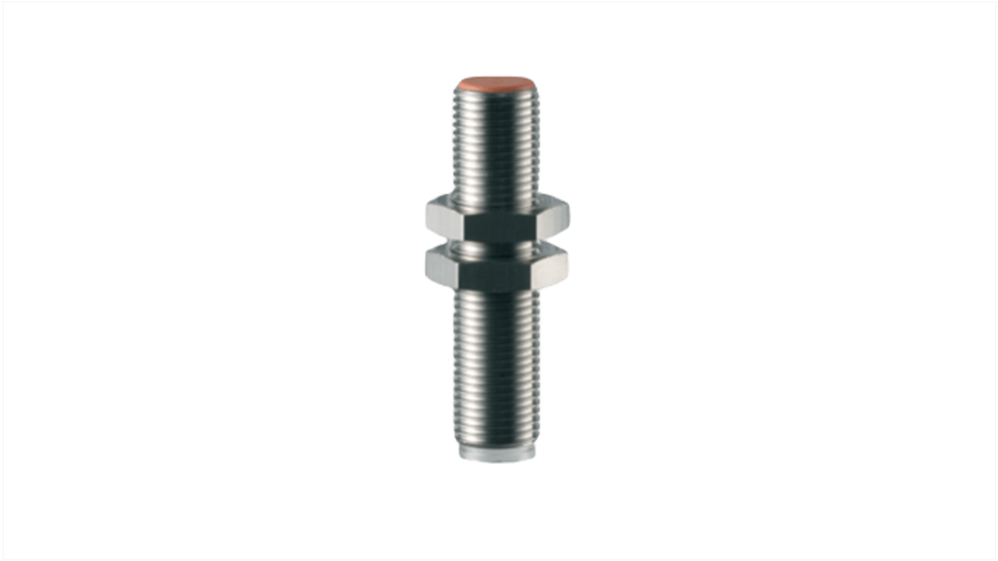 Sensore di prossimità induttivo cilindrico Schmersal IFL 2-12M-10STP, filettatura M12, rilevamento 2 mm, IP67, alimentazione 10-30 V CC.