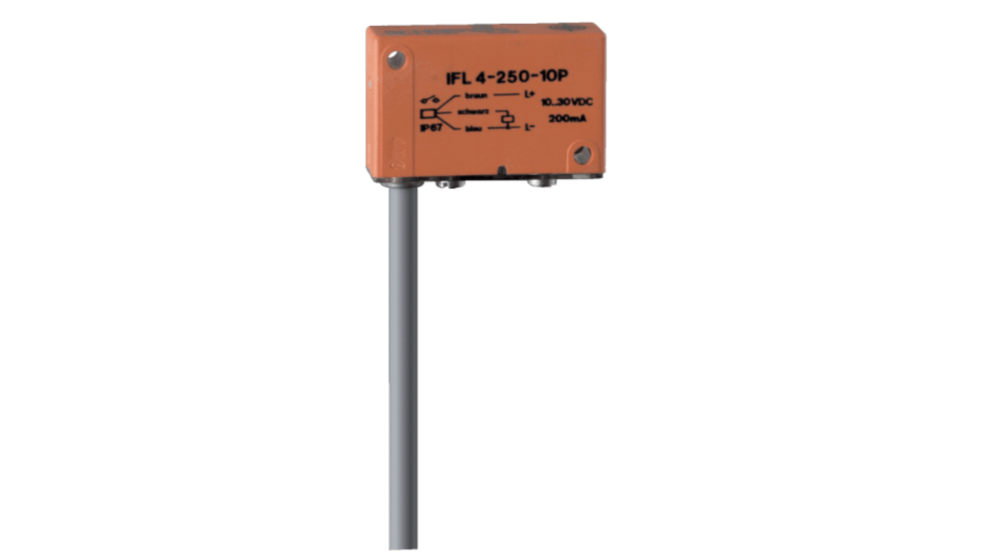 Sensore di prossimità induttivo PNP Schmersal IFL 4-250-01P, rilevamento a 4 mm, alimentazione 10-30 V CC, grado di protezione IP67.