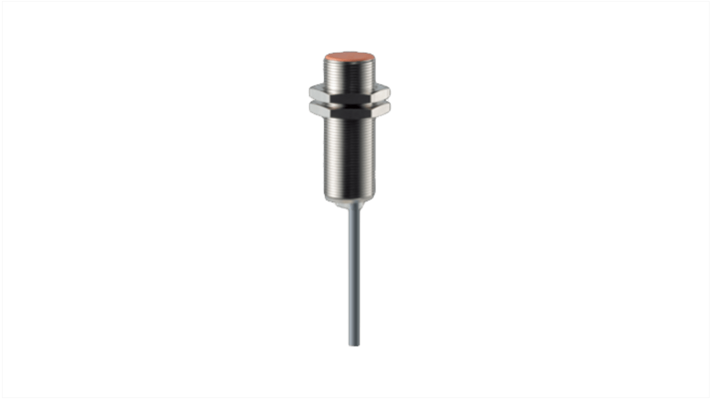 Sensore di prossimità induttivo cilindrico Schmersal IFL 5-18-01P, PNP, M8, rilevamento 5 mm, IP67, alimentazione 10-30 V CC.