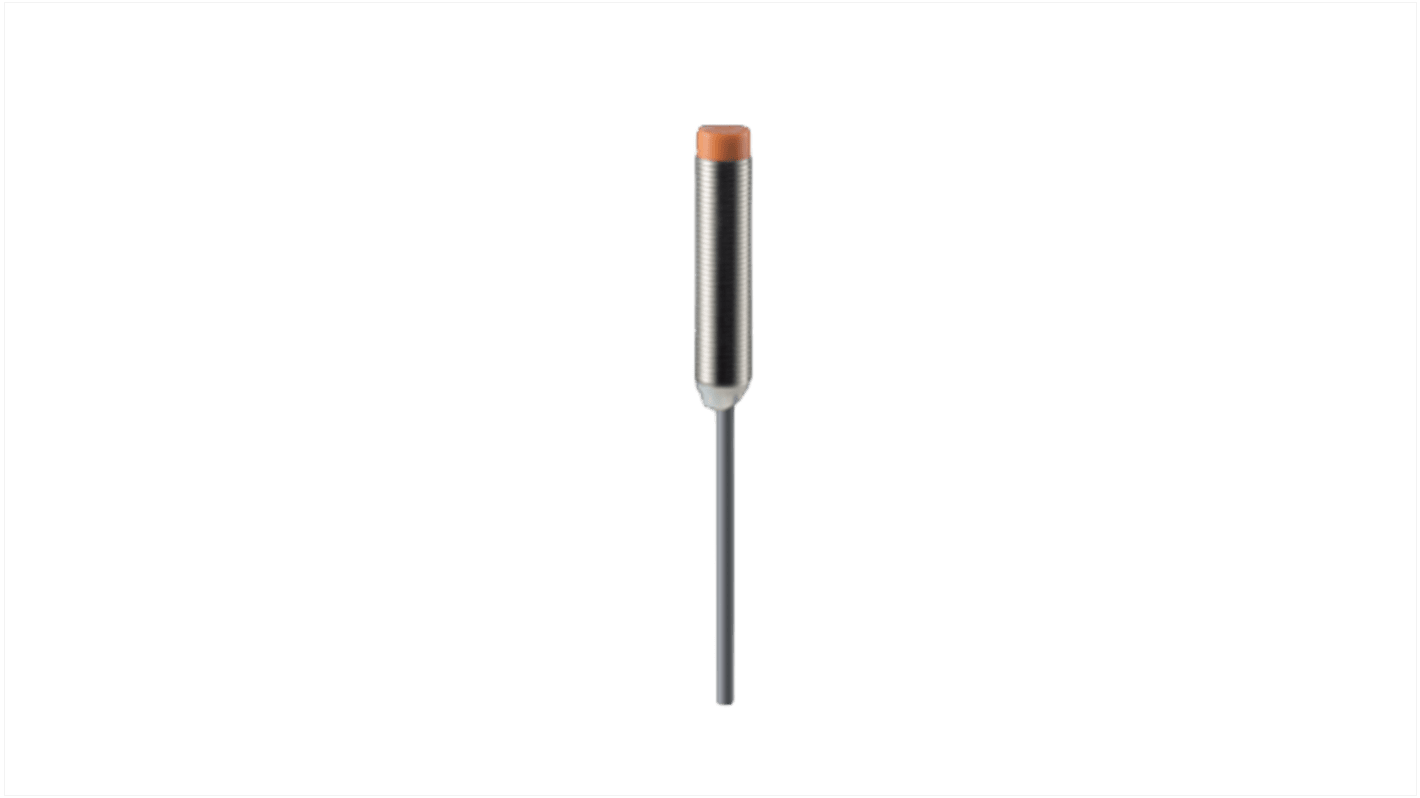 Sensore di prossimità induttivo cilindrico Schmersal IFL 4-12-10P, PNP, M12 x 1, rilevamento 4 mm, IP67, custodia in ottone nichelato.