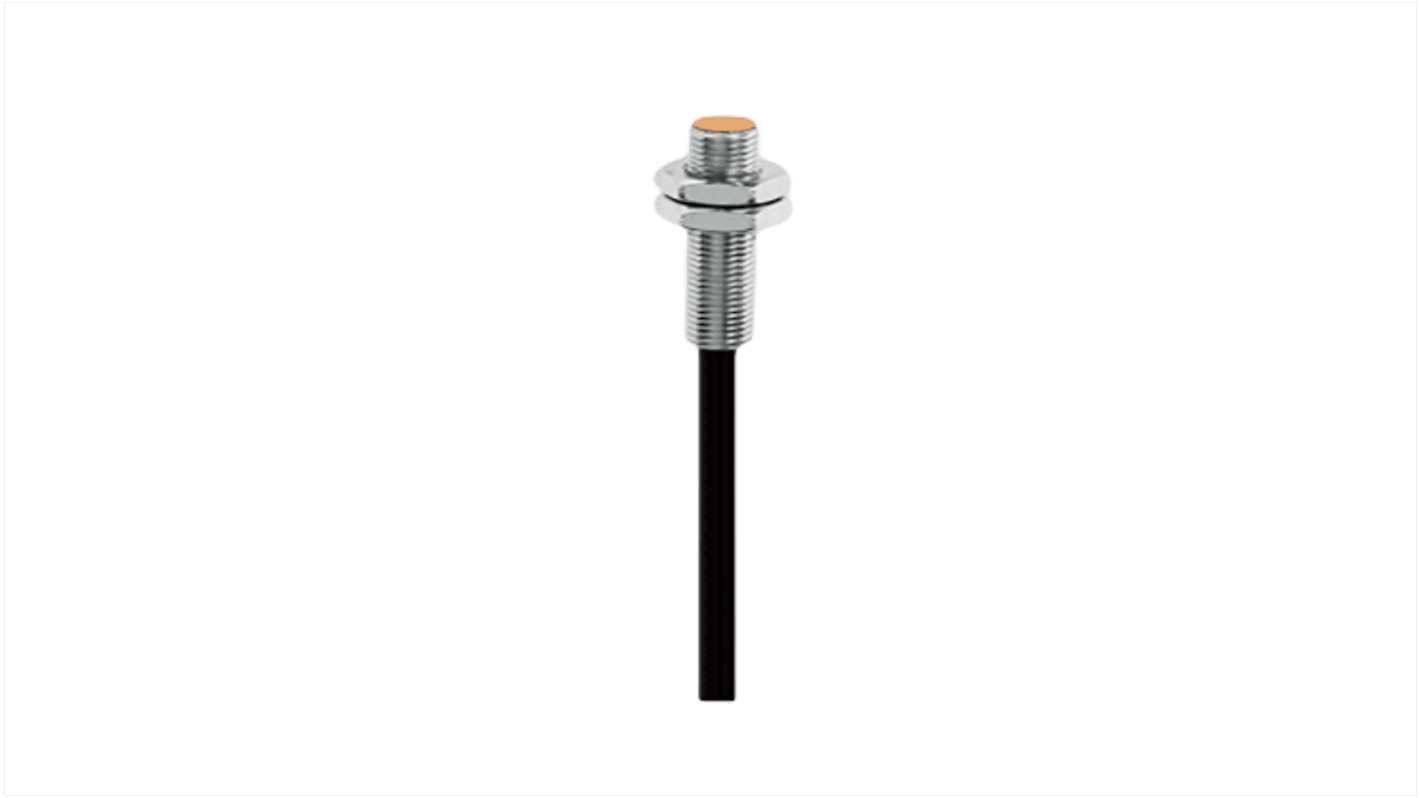 Sensore di prossimità induttivo cilindrico Schmersal IFL 3B-8M-10P, tecnologia PNP, dimensione M8, gamma di rilevamento 3 mm, custodia metallica IP67.