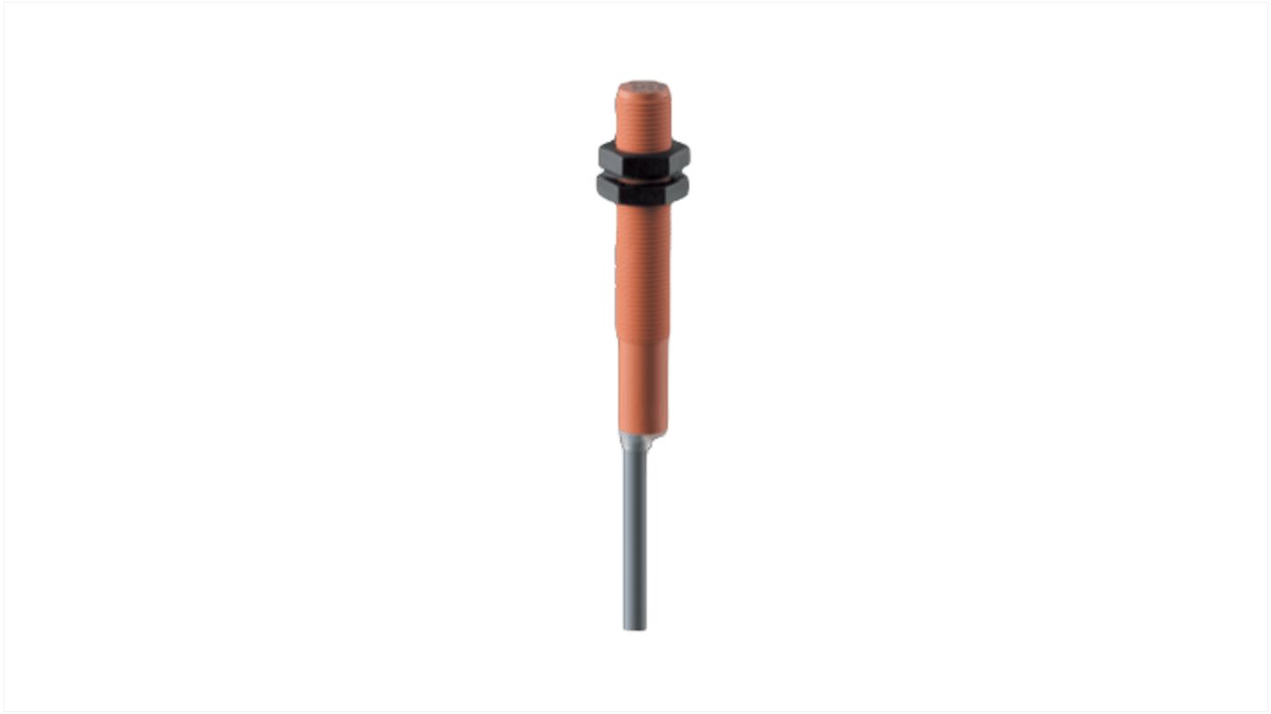 Sensore di prossimità induttivo cilindrico Schmersal IFL 4-120L-10P, PNP, M12 x 1, rilevamento 4 mm, IP67, alimentazione 15-250 V ac.