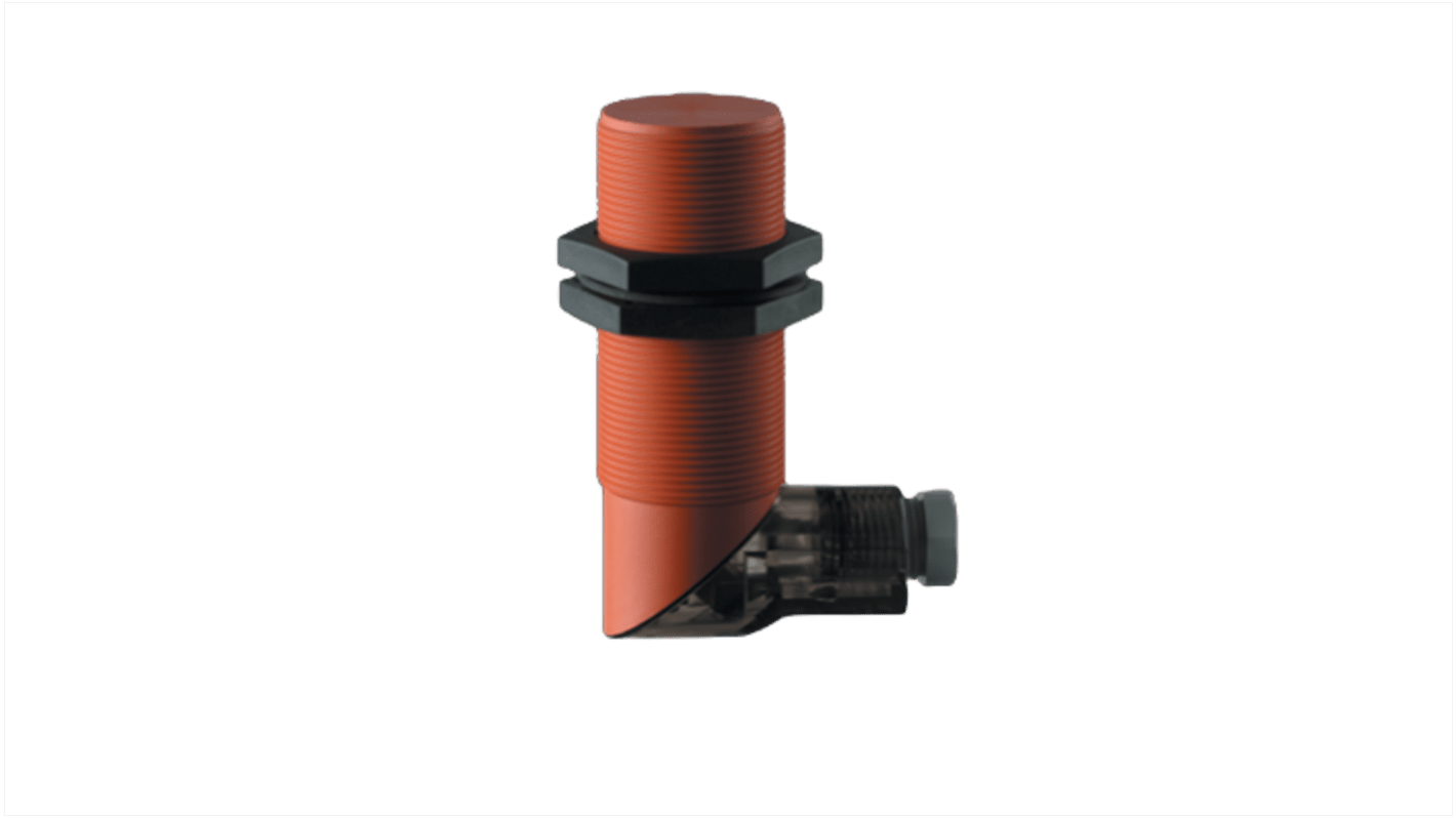 Sensore di prossimità induttivo cilindrico Schmersal IFL 15-300L-10/01P, design M30, rilevamento 15 mm, IP65, alimentazione 15-250 V ac.