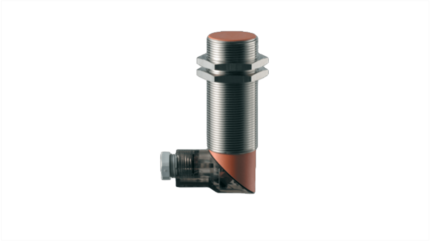 Sensore di prossimità induttivo cilindrico Schmersal IFL 10-30L-10/01P, M30 x 1.5, rilevamento 10 mm, IP67, alimentazione 15-250 V ac.