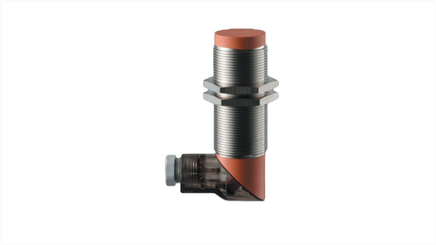Sensore di prossimità induttivo cilindrico Schmersal IFL 15-30L-10/01P, design M30, uscita PNP, gamma di rilevamento 15 mm, IP67.