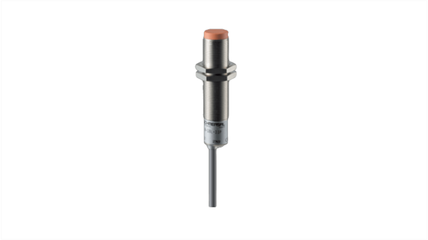 Sensore di prossimità induttivo cilindrico Schmersal IFL 8-18L-11P, PNP, M8 x 1, rilevamento 8 mm, IP67, alimentazione 10-30 V CC.
