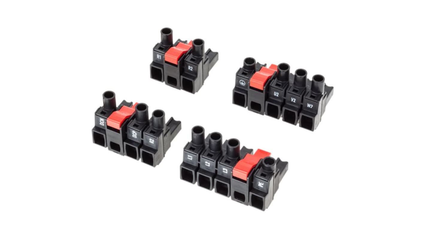 Kit di connettori Siemens 6SL3200-0ST07-0AA0 per convertitore di frequenza Sinamics G120, progettato per un montaggio efficiente.
