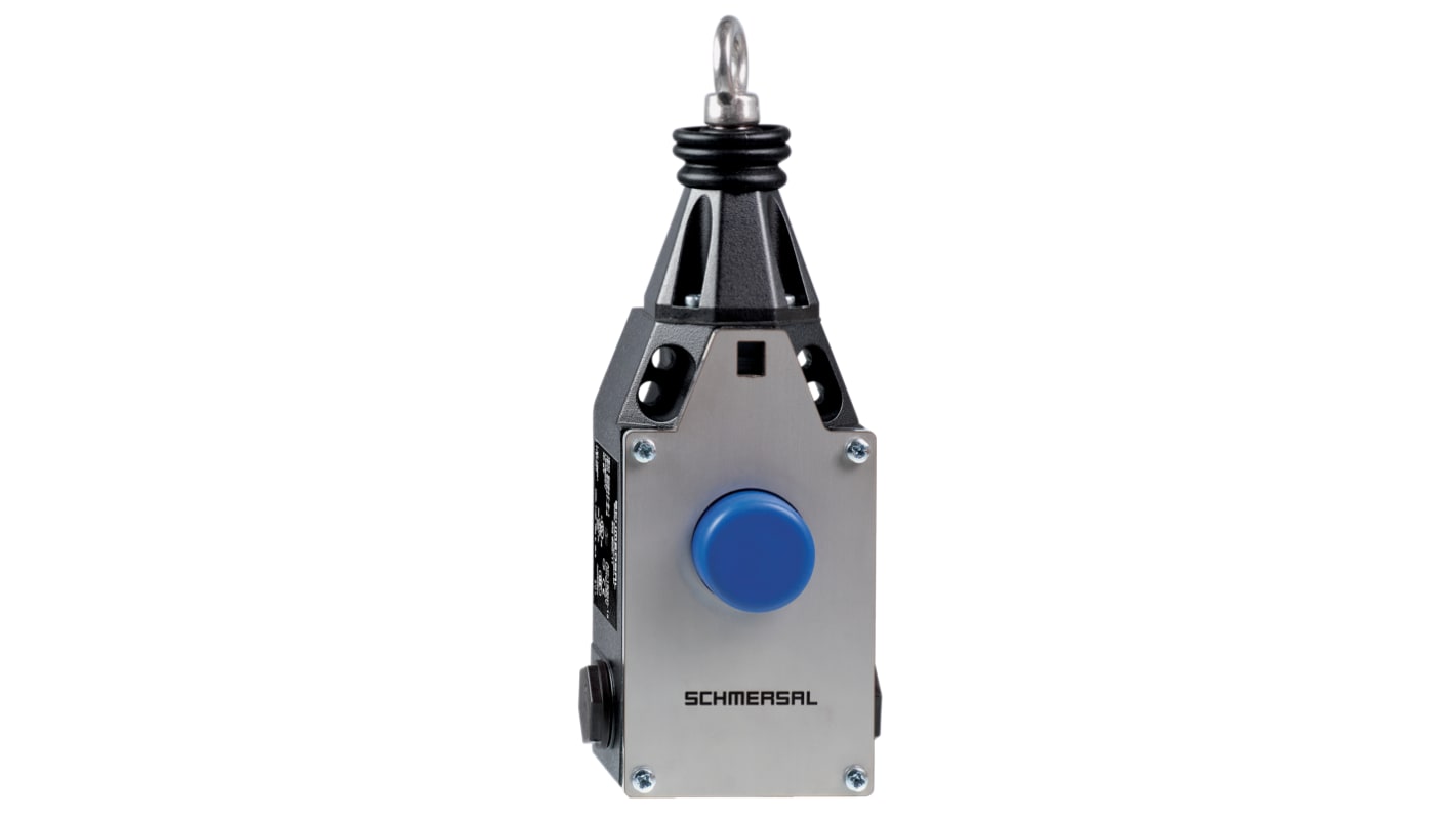 Interruttore a fune Schmersal EX-ZQ900-11-3D con cavo da 75m, montaggio Diritto, grado di protezione IP67, design robusto.