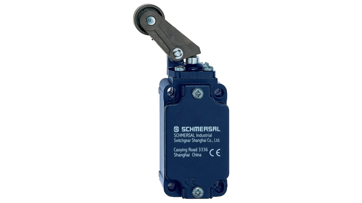 Interruttore di interblocco di sicurezza Schmersal EX-Z3K 335-11Z-3G/D, con leva a rullo, grado di protezione IP67, contenitore in alluminio, 1 contatto di sicurezza.