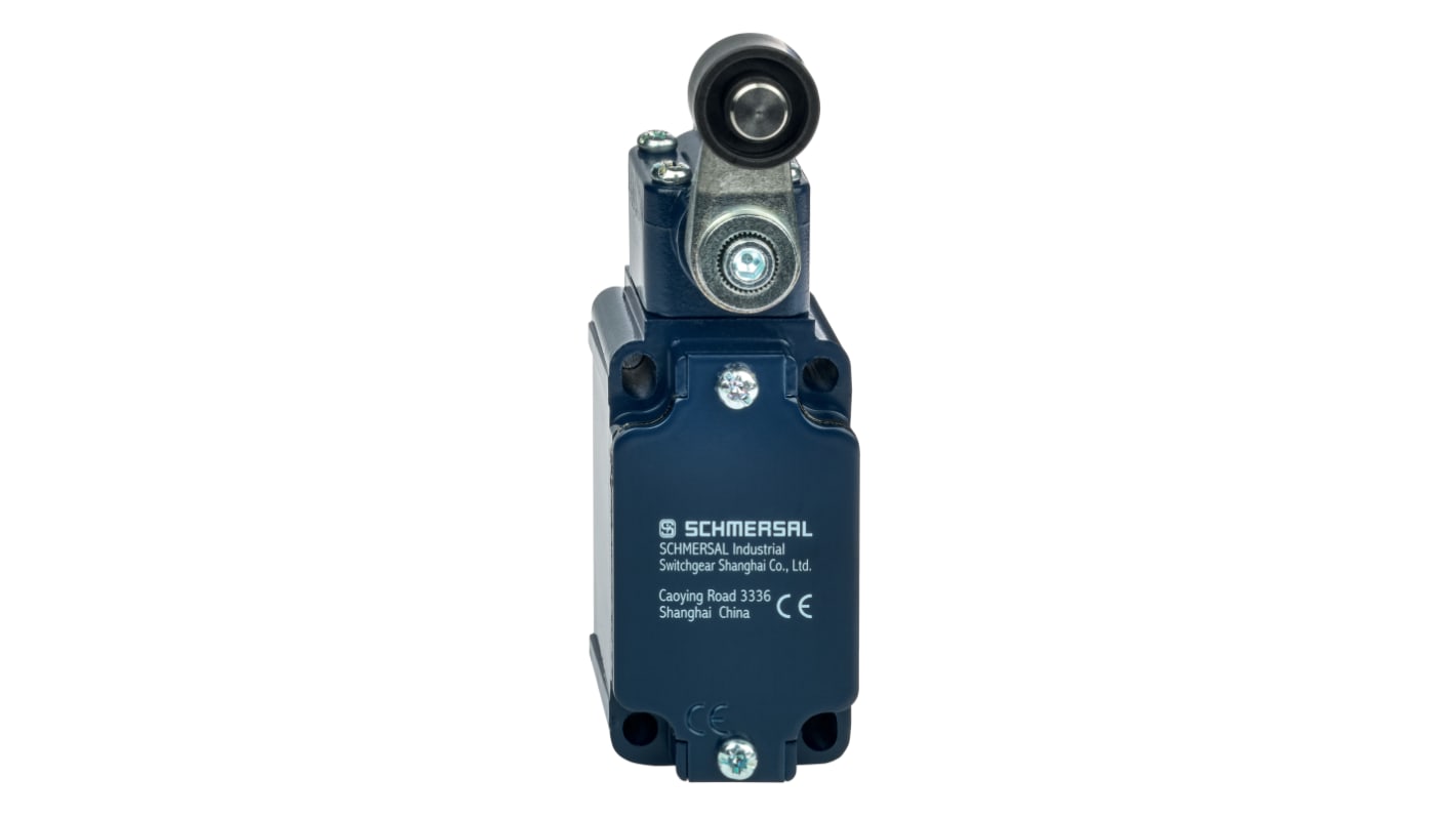 Interruttore di interblocco di sicurezza Schmersal EX-T4VH335-11Y, con custodia in zinco, grado di protezione IP65, 4A, 230V.