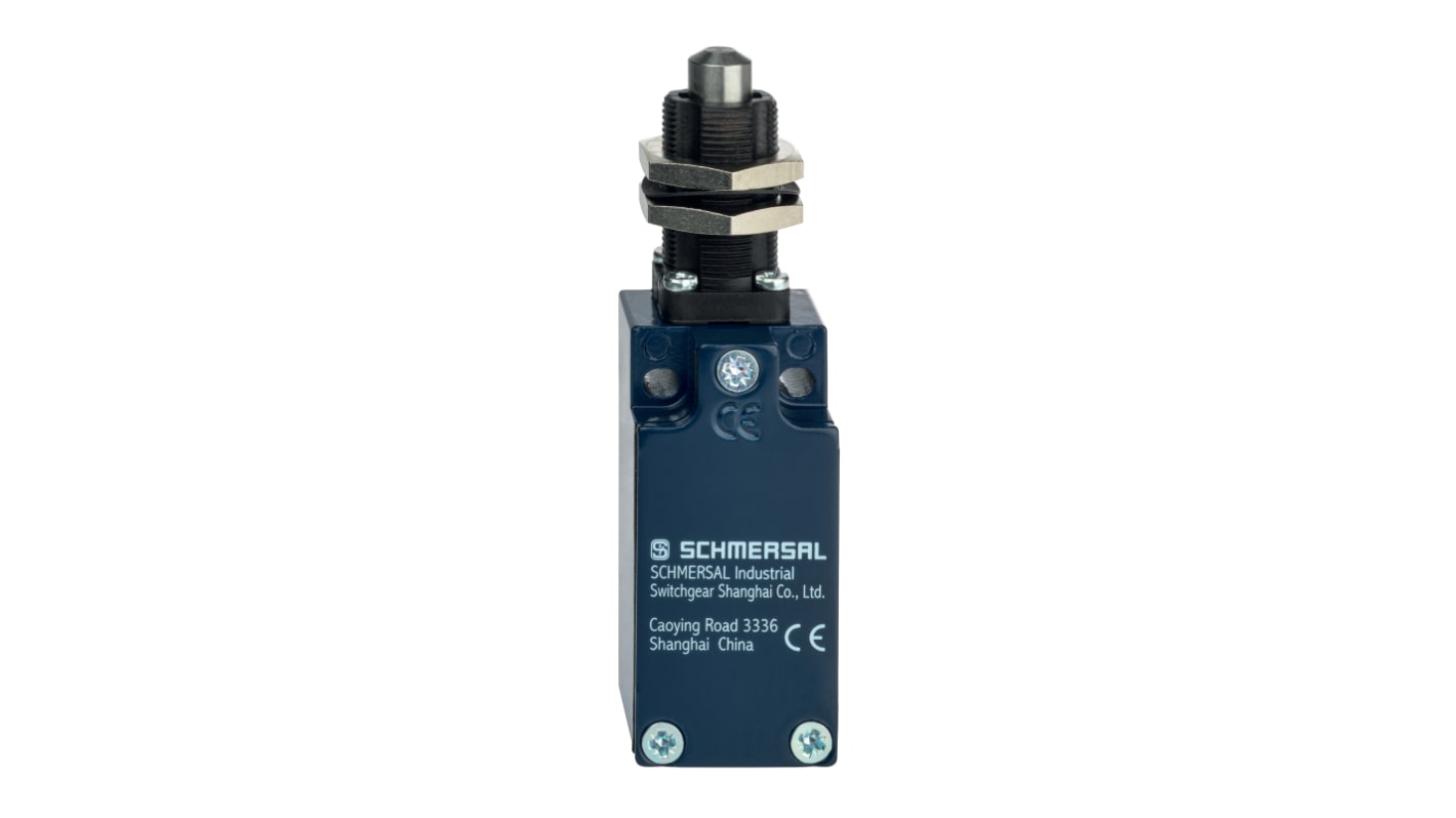 Attuatore stantuffo Schmersal EX-Z4S 235-11Z-3D, 1NA/1NC, IP67, custodia in zinco, 230V, 4A, resistente a oli e alcol.