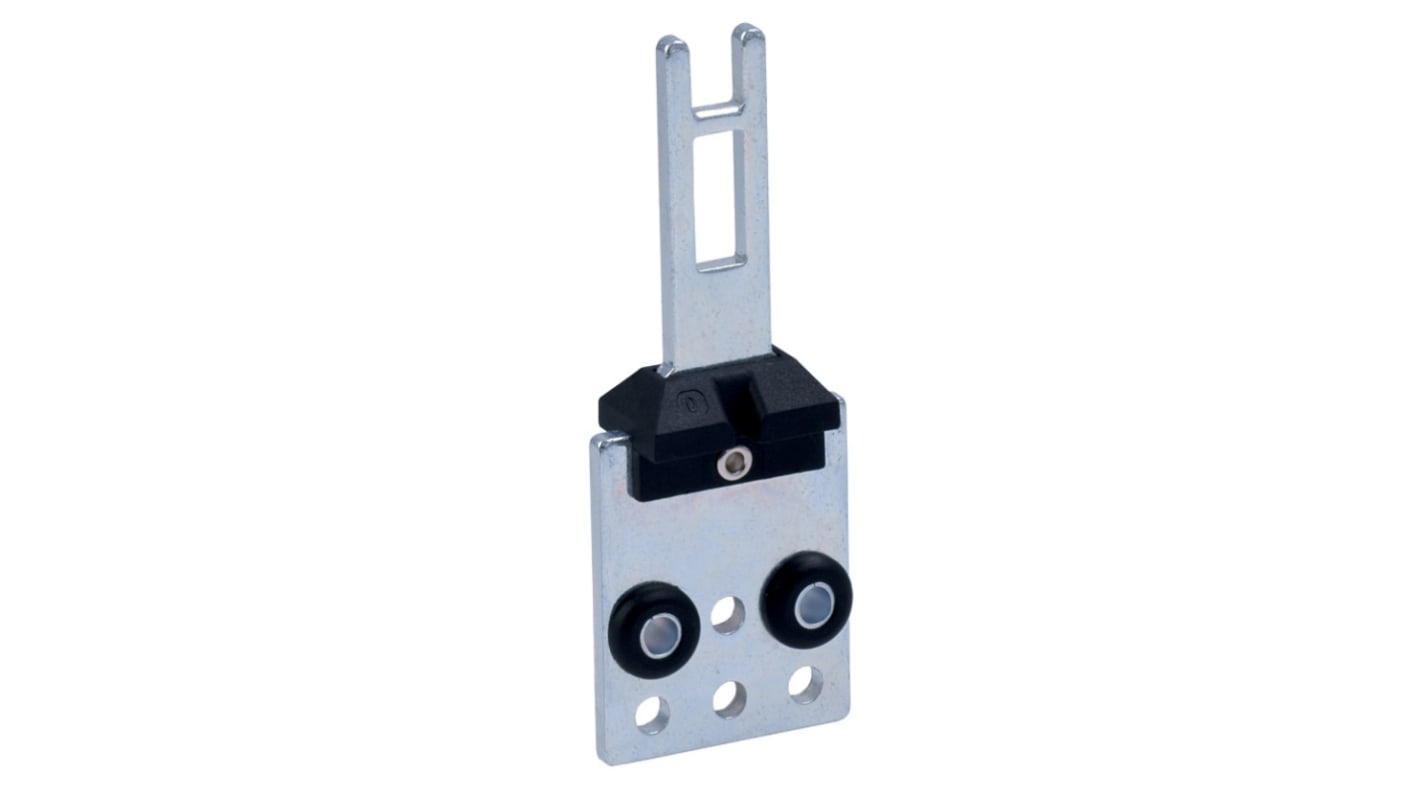 Interruttore di interblocco di sicurezza Schmersal EX-AZ3350-B1 con custodia in alluminio, 2 contatti di sicurezza e maniglia di blocco.