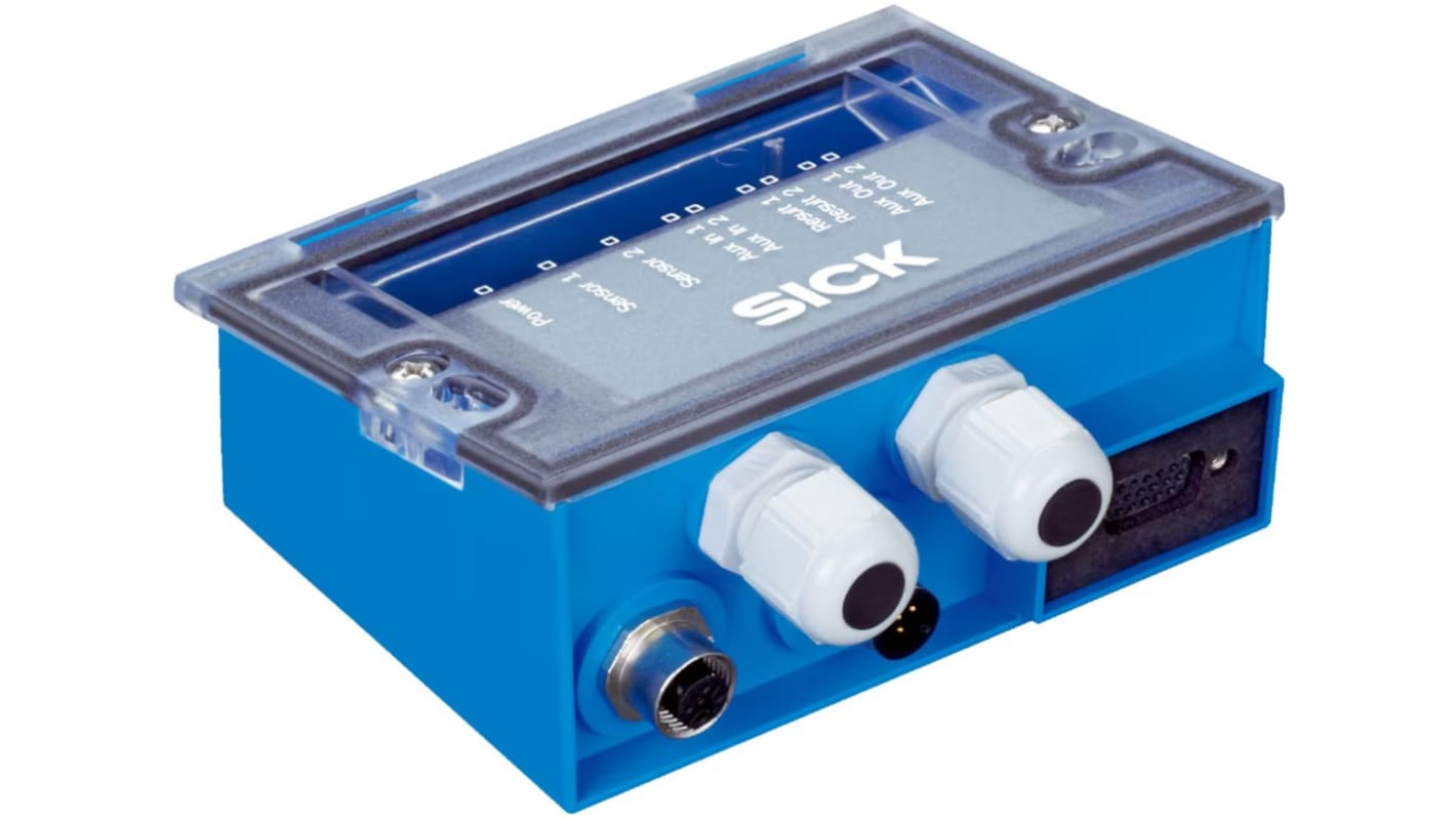 Modulo I/O Sick CDB620-101 con 2 porte CAN-BUS, connettore M12, grado di protezione IP65, tensione 10-30V cc.