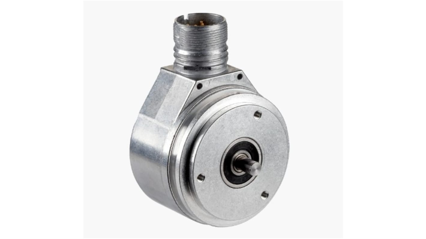 Encoder incrementale Sick DFS60B-S1AA08192, albero solido 6 mm, uscita RS422, IP65/IP67, dimensioni 60 mm di diametro.