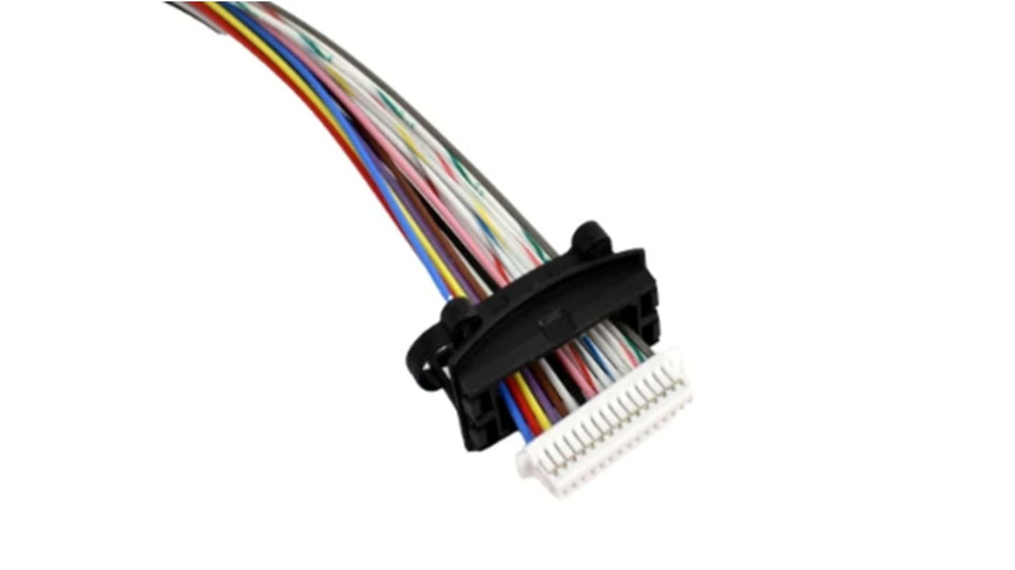Cavo e connettore femmina a 15 pin Sick DOL-0J15-G0M2XBA, lunghezza 200 mm, conduttori volanti, non schermato, per sensori.