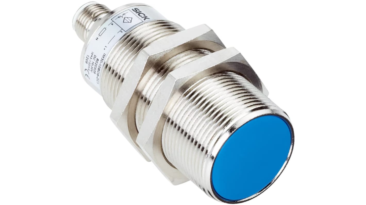 Sensore di prossimità induttivo cilindrico Sick IM30-10BPS-ZW1, M30 x 1.5, uscita PNP, gamma di rilevamento 10 mm, IP67.