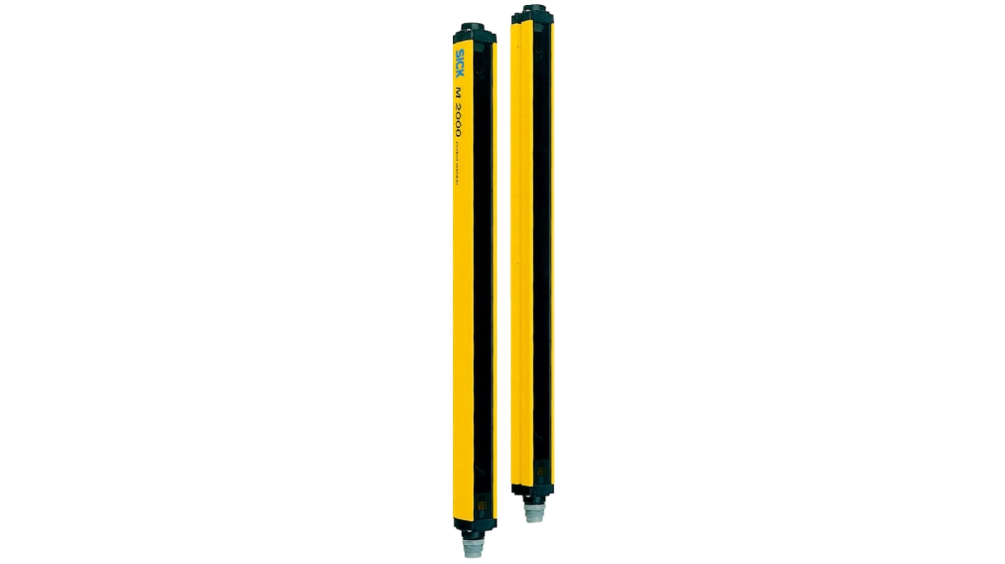 Barriera fotoelettrica Sick M20E-02150A122, multibeam con 2 fasci, campo di scansione 25 m, altezza protezione 718 mm.