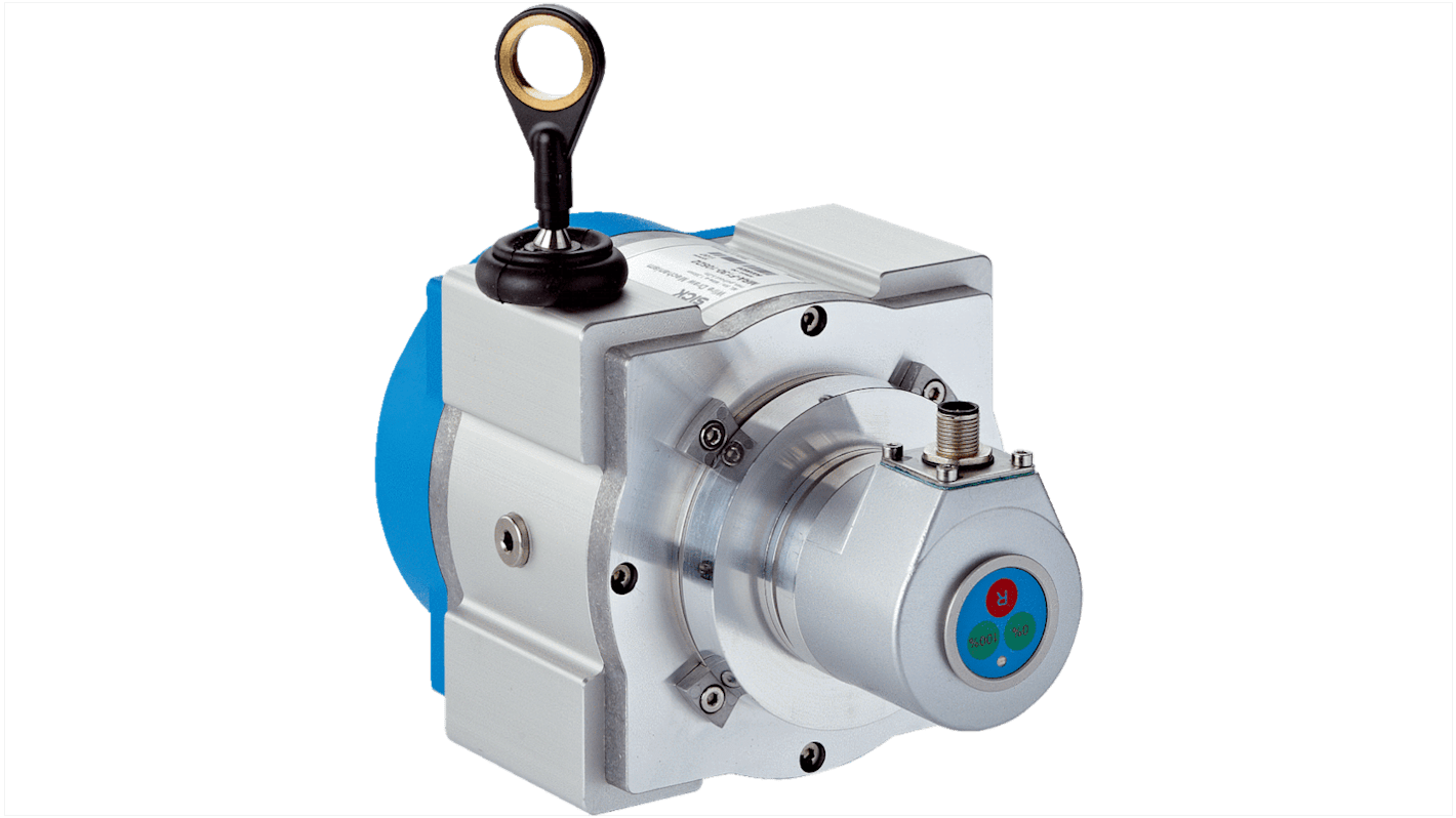 Encoder a filo Sick BTF08-K1EM03PP, uscita corrente, lunghezza 3000 mm, montaggio a flangia, grado di protezione IP64/IP67.