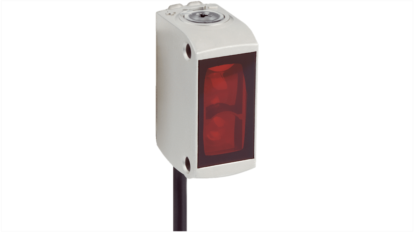 Sensore fotoelettrico rettangolare Sick GTB6-F2421V, con soppressione di sfondo, gamma di rilevamento 420 mm, montaggio a pannello, grado di protezione IP67.