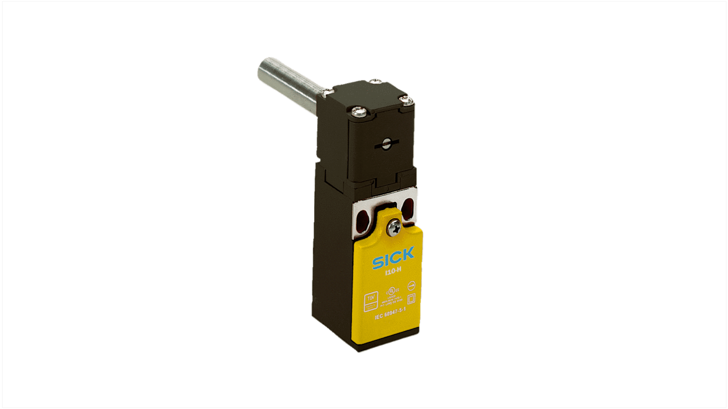 Interruttore di sicurezza Sick i10-HA113, grado di protezione IP67, dimensioni 36 x 75 x 29 mm, per cerniere, 1NC/1NA.