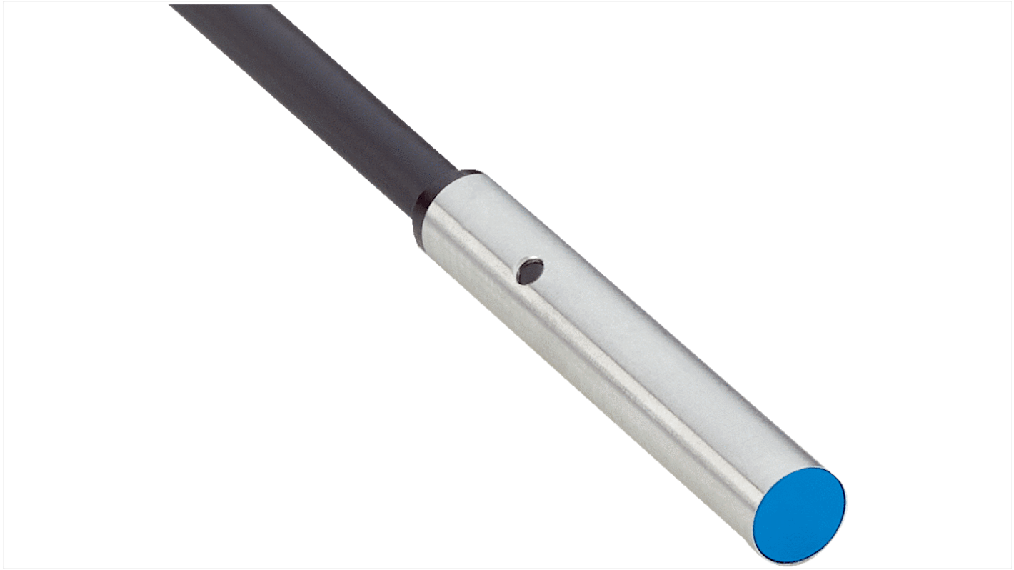 Sensore di prossimità induttivo cilindrico Sick IHM04-1B5PSVU2S, PNP, 1,5 mm, IP67, acciaio inox, montaggio a filo.