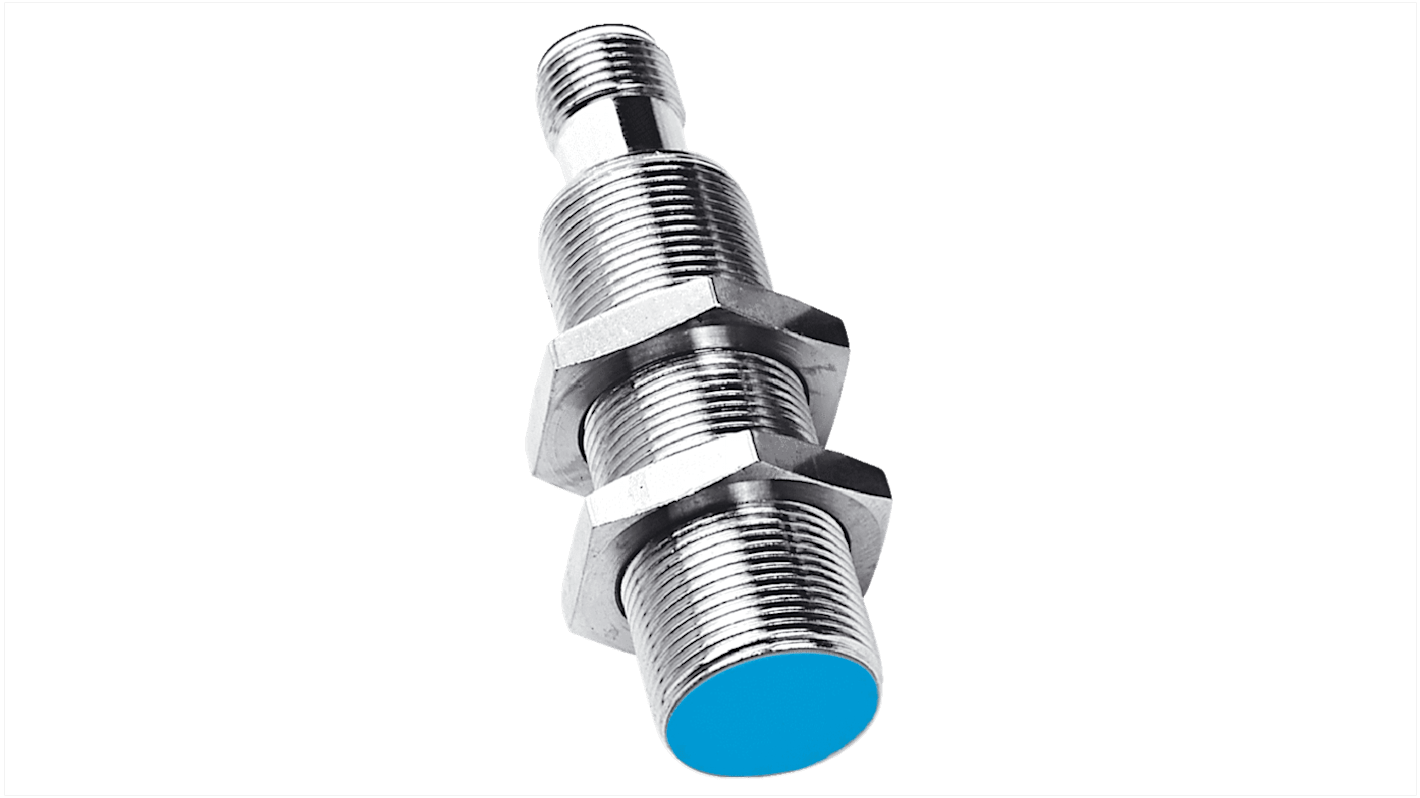 Sensore di prossimità induttivo cilindrico Sick IM18-05BPP-ZC1, M18 x 1, uscita PNP, rilevamento 5 mm, IP67, -25 a 70 °C.