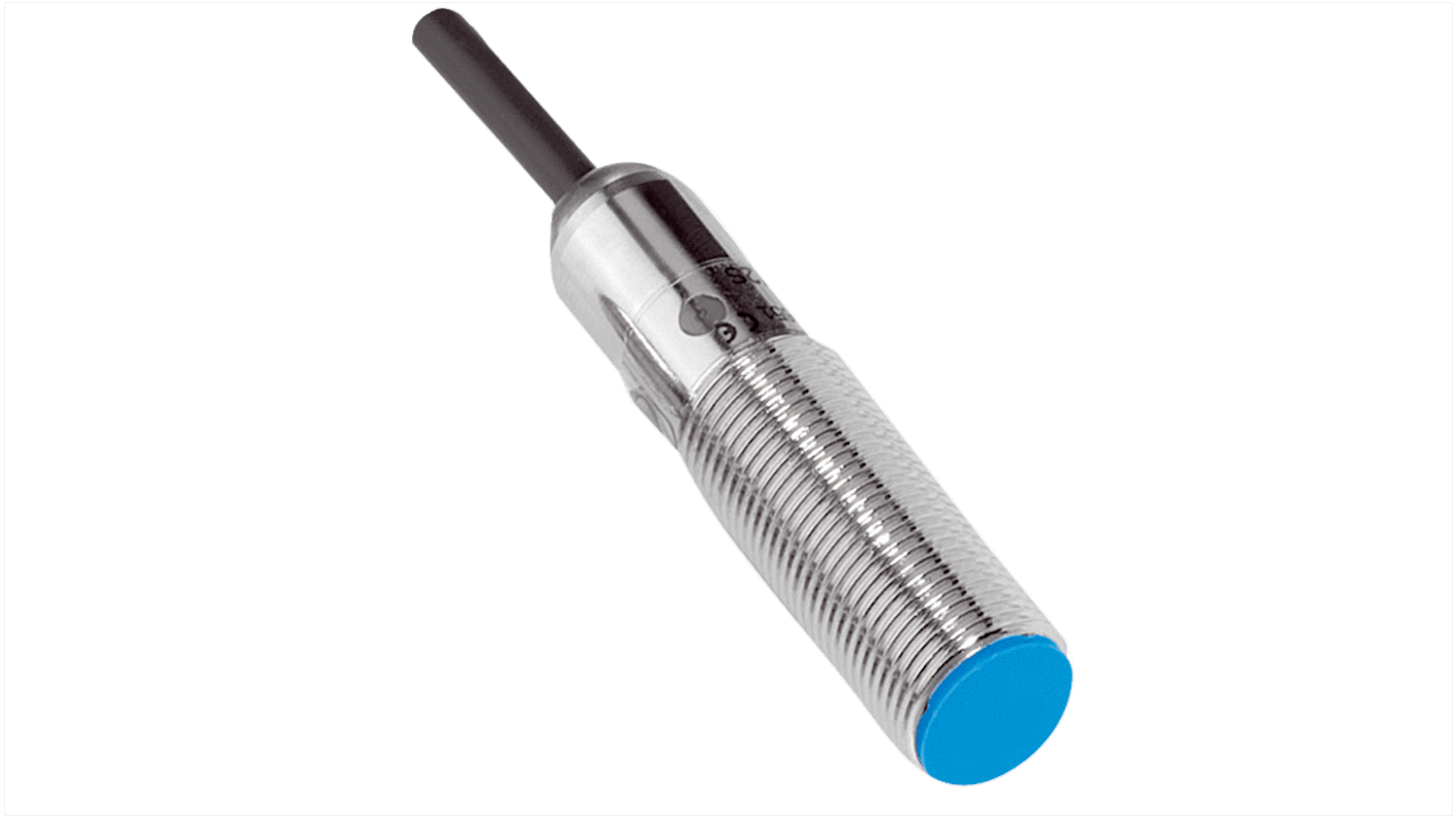 Sensore di prossimità induttivo cilindrico Sick IME12-04BPSZW1KP03, M12, uscita PNP, rilevamento 4 mm, IP67, -25/+75 °C.