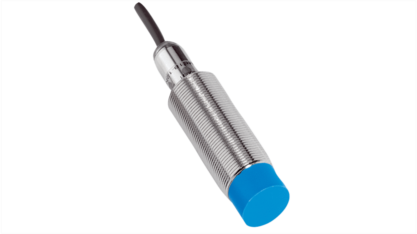 Sensore di prossimità induttivo cilindrico Sick IME18-12NDOZY2S, M18, rilevamento 12 mm, IP67, alimentazione 10-30 V CC.
