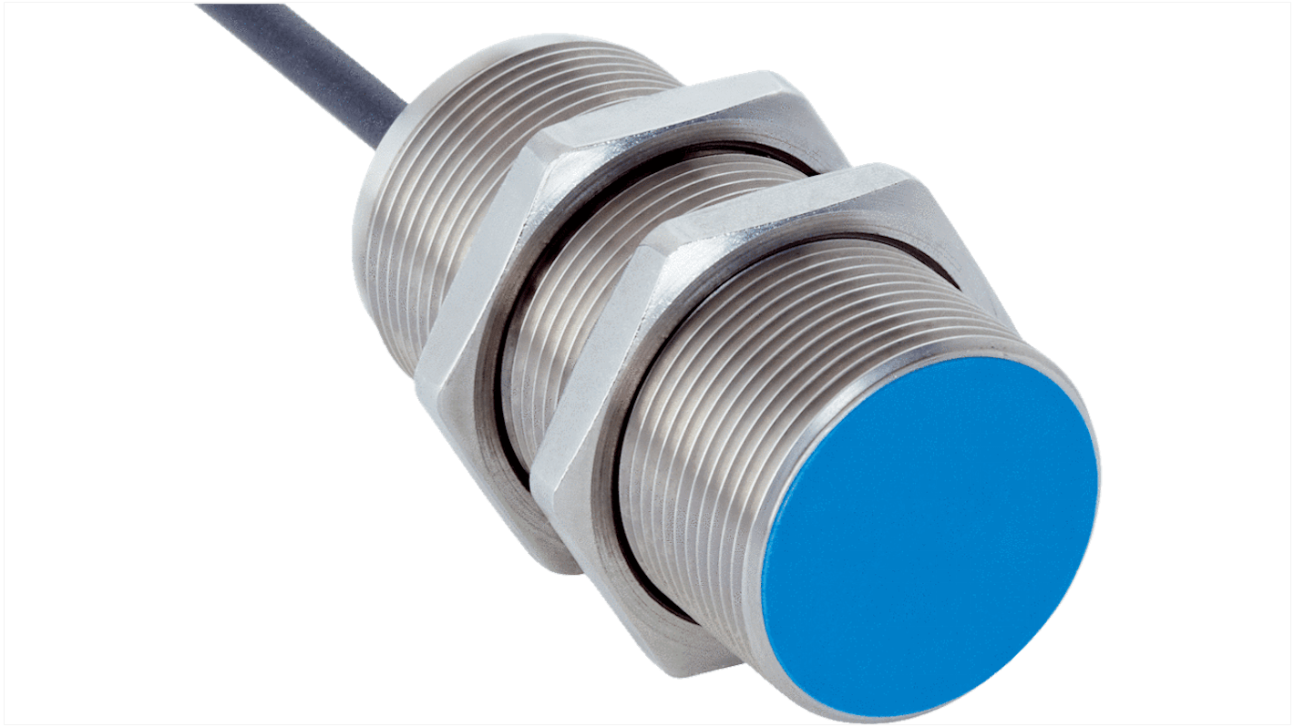 Sensore di prossimità induttivo cilindrico Sick IMS30-15BNSVU2S, NPN, M30, rilevamento 15 mm, IP68/IP69K, acciaio inox.