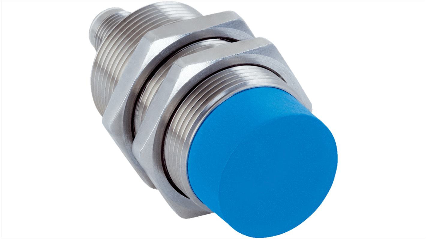 Sensore di prossimità induttivo cilindrico Sick IMS30-20NPSNC0S, PNP, M30, 20 mm, IP68/IP69K, acciaio inox, connettore M12.